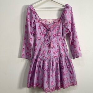 Loveshackfancy Size 10 Floral Mini Dress
